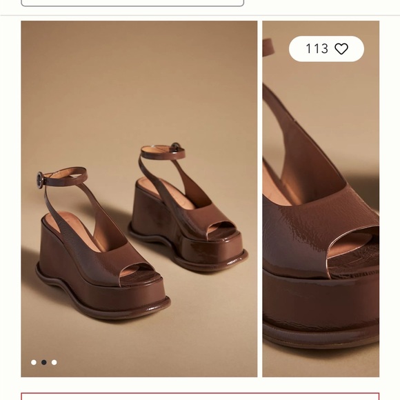 Vicenza Slingback Platform Heels - Picture 2 of 8